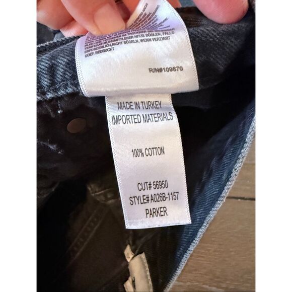 AGOLDE Parker Shorts In Black Size 25 - Picture 3 of 7